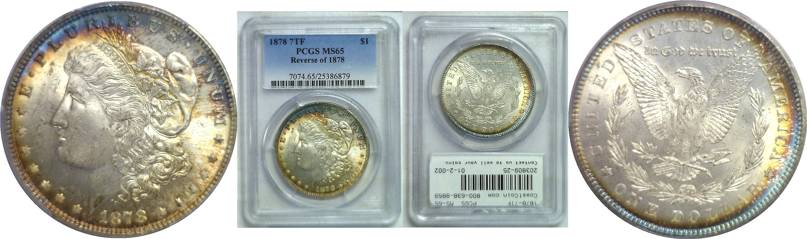 1878-7TF. PCGS. MS-65. | Morgan Dollar | Coast to Coast Coins