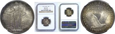 1917-S T-1. NGC. MS-64. FH.