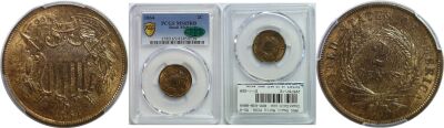 1864 Small Motto. PCGS. MS-65. RB.