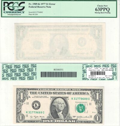 1977. $1. PCGS. Ch New-63. PPQ. Federal Reserve No
