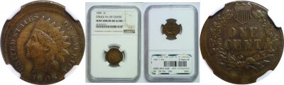 1905. NGC. MS-62. BN. Cent. Off-Center.