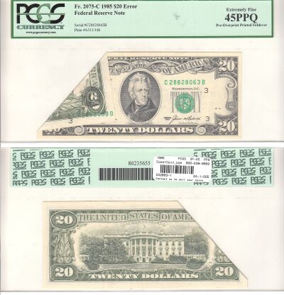 1985. $20. PCGS. XF-45. PPQ. Federal Reserve Note.