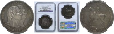 1900. NGC. Genuine. Lafayette Dollar.