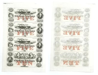 1860's. $5/$10. CU. CT.
