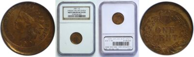 1901. NGC. MS-64. BN. Cent. Off-Center.