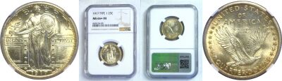 1917 T-1. NGC. MS-66+. FH.